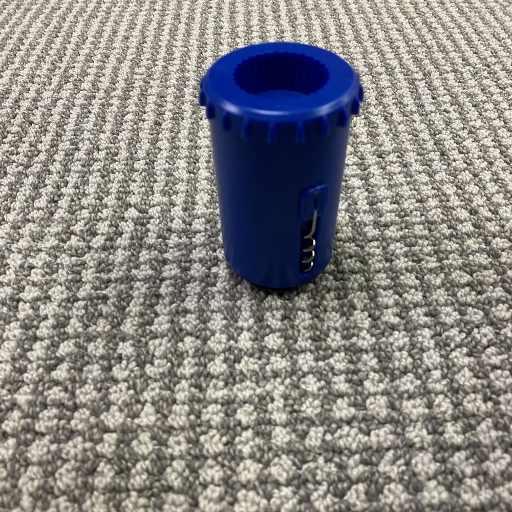 NWT Blue Plastic Corkscrew Bottle Opener